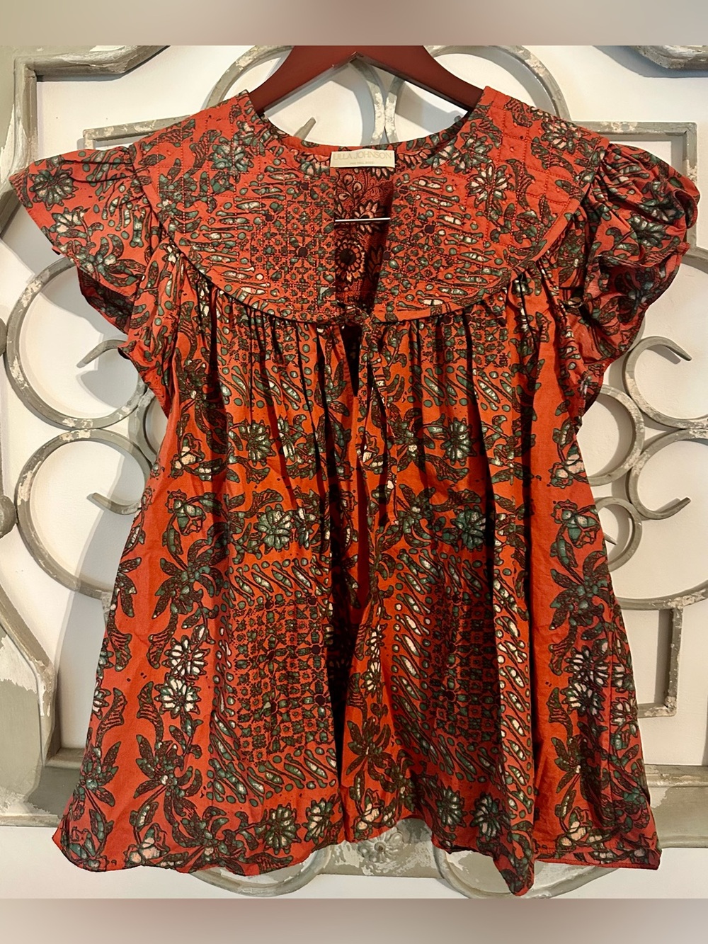 Ulla Johnson Kosta Top in Clementine Size 12 - Picture 3 of 9